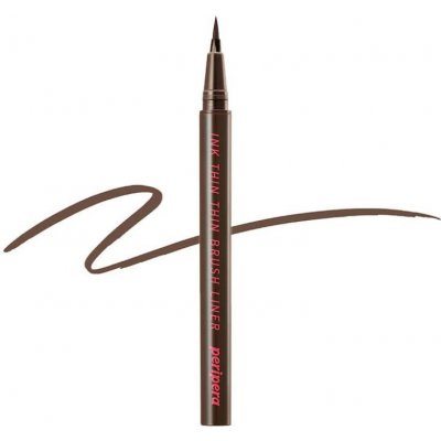 Peripera Ink Thin Thin Brush Liner 01 Black Noir Oční linky v tenkém štětečku 0,5 g – Zboží Dáma
