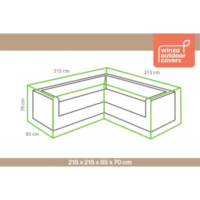 Winza Obal na sedací soupravu ve tvaru L 215x215x85x70cm – Hledejceny.cz