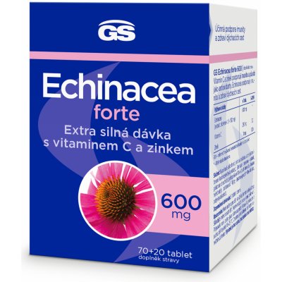 GS Echinacea Forte 600 mg 70+20 tablet – Zbozi.Blesk.cz