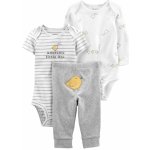 Carter's Set 3dílný body kr. rukáv body dl. rukáv tepláky Grey Chick neutrál LBB – Zboží Dáma