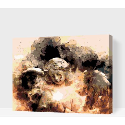 Vymalujsisam MALOVÁNÍ PODLE ČÍSEL ANDĚL SE SLZOU NA TVÁŘI – Zboží Dáma