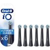 Náhradní hlavice pro elektrický zubní kartáček Oral-B iO Ultimate Clean Black 6 ks