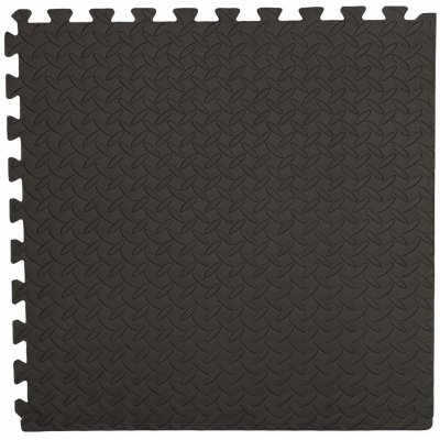 EVA Pěnový koberec 60 x 60 cm 4 ks černá – Zboží Mobilmania