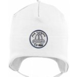 RDX Kojenecká zavazovací čepice s nášivkou Bílá – Zboží Dáma