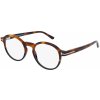 Tom Ford FT5606-B Brýle včetně čoček Celoobrubové Kulatý Acetát-rámy havanna modrá