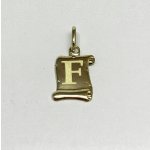 Zlatnictví U Kostela Zlatý přívěsek písmeno abecedy na pergamenu 2064 – Hledejceny.cz