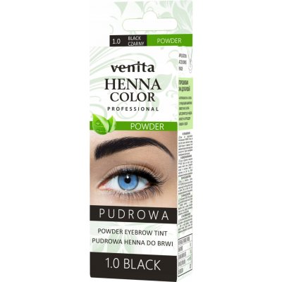 Venita Henna Color Powder barvící prášek na obočí 1.0 Černá 4 g – Zbozi.Blesk.cz