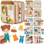 2Kids Toys Senzorická busy kniha Domeček s panenkou – Zboží Mobilmania