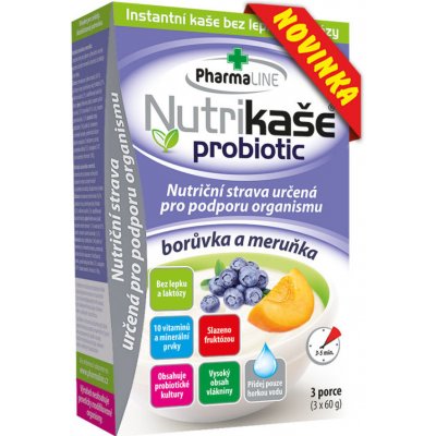 Nutrikaše probiotic meruňka a borůvka 180 g – Hledejceny.cz