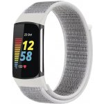 Mobilly řemínek pro Fitbit Charge 5, velikost S, nylonový, bílo-šedý 723 DSC5-02-00F – Sleviste.cz