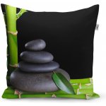 Sablio Polštář Bambus a kameny 40x40 – Sleviste.cz