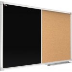 Allboards CO129BKB Korková a magnetická křídová tabule COMBI v hliníkovém rámu 120 x 90 cm – Zboží Živě