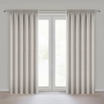 EUROFIRANY ZATEMŇOVACÍ ZÁVĚS (100%) NA PÁSCE ZOEY 140X270 CM BÉŽOVÝ – Hledejceny.cz