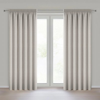EUROFIRANY ZATEMŇOVACÍ ZÁVĚS (100%) NA PÁSCE ZOEY 140X270 CM BÉŽOVÝ – Hledejceny.cz