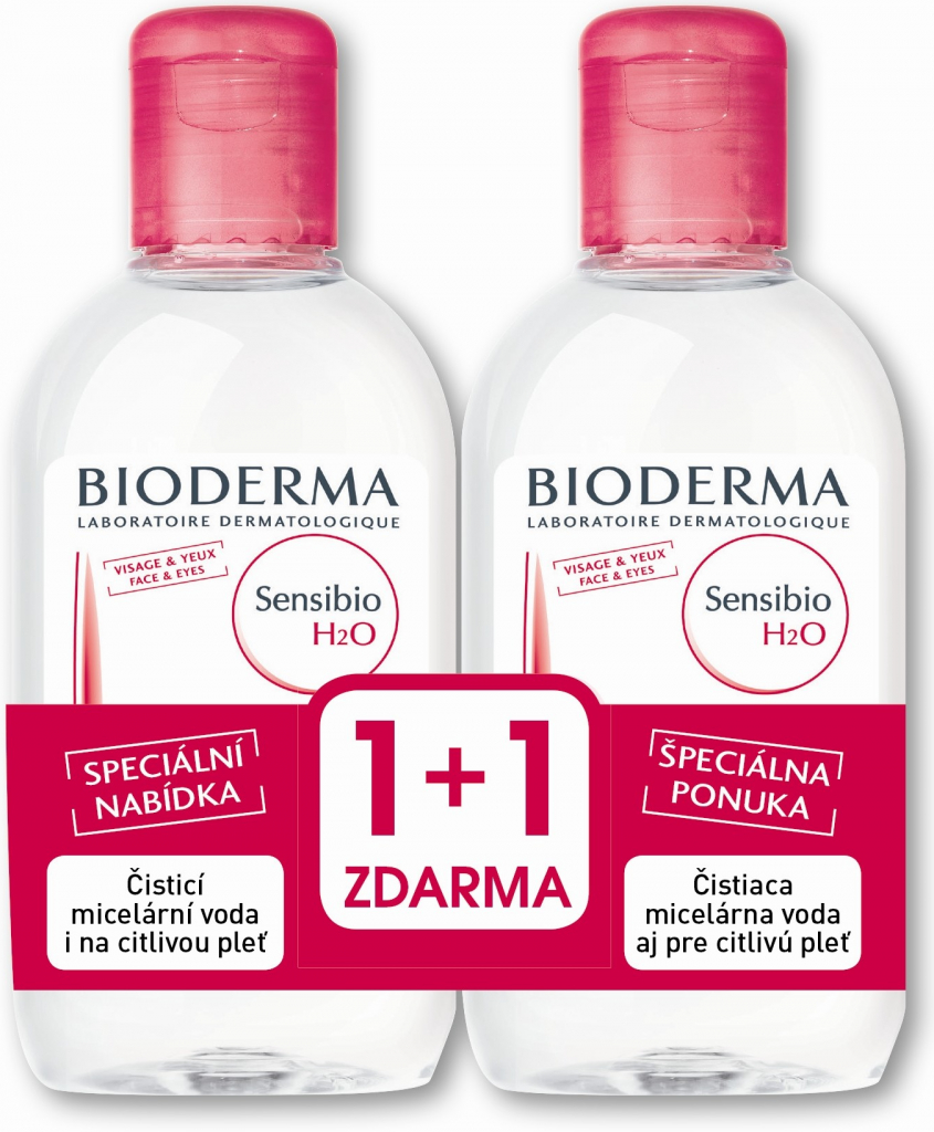 Bioderma Sensibio H2O micelární voda Festval 2 x 250 ml dárková sada