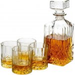 EXCELLENT Whiskey set karafa + sklenice sada 5 ks křišťálové sklo 900 ml – Zboží Dáma