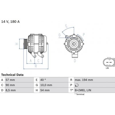 BOSCH 0 986 048 400 generátor (0986048400) – Sleviste.cz