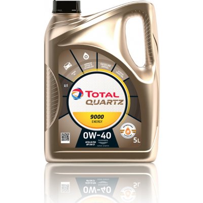 Total Quartz 9000 Energy 0W-40 5 l – Zboží Mobilmania