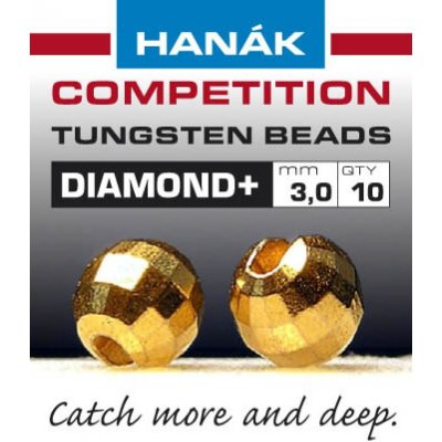Hanák Competition Tungstenové Hlavičky Diamond Zlaté 2,5 mm – Zboží Dáma