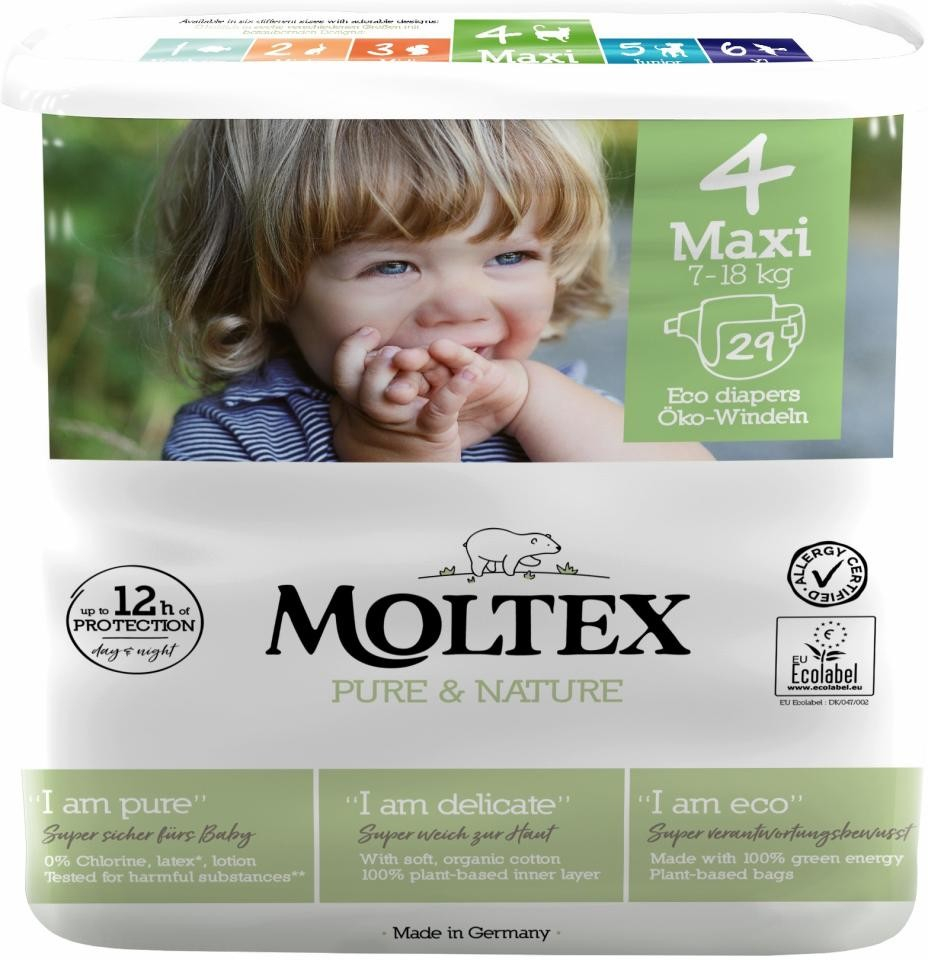 MOLTEX Pure & Nature Maxi 7-18 kg 29 ks