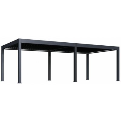 Rojaplast Elektrická bioklimatická pergola Prestige 8 x 4 m hliníková volně stojící PR84 – Zboží Mobilmania