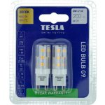 Tesla LED žárovka G9, 2W, 230V, 200lm, 3000K teplá bílá, 2ks – Hledejceny.cz