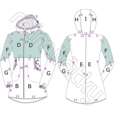Dětský střih v el. formátu, Dívčí kabát, Street Kids - 116/122 - 128/134 (A4) domácí tisk – Hledejceny.cz
