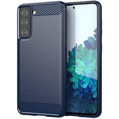 Pouzdro IZMAEL Carbon Bush TPU Samsung Galaxy S21 5G Samsung Galaxy S21 5G modré – Zbozi.Blesk.cz