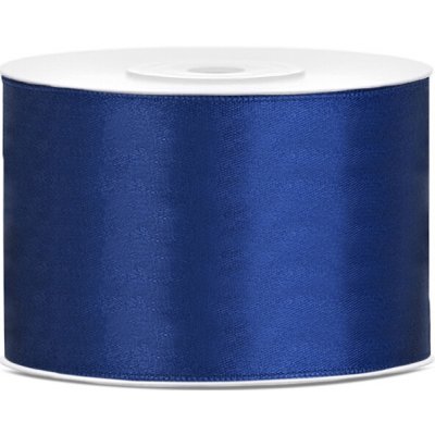 PartyDeco Stuha saténová modrá tmavá, 50 mm x 25 m – Hledejceny.cz