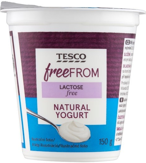 Tesco Free From Bílý jogurt bez laktózy 150 g od 28 Kč - Heureka.cz
