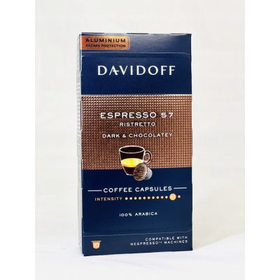 Davidoff Espresso 57 Ristretto hliníkové kapsle do Nespresso 10 ks – Zboží Dáma
