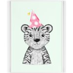 Plakát / Obraz Tygr A4 - 21 x 29,7 cm Tiskové plátno – Hledejceny.cz