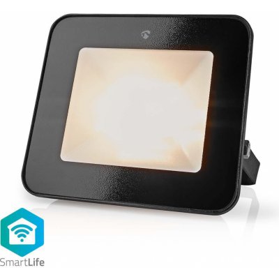 Nedis SmartLife chytrý venkovní LED reflektor, 20W 1600lm, RGB barevná + teplá-studená bílá, stmívatelný, hliník (WIFILOFC20FBK) – Zboží Mobilmania
