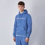 Champion mikina Big logo fleece blue – Zboží Dáma