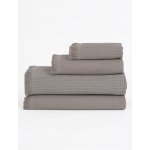 MKLuzkoviny Vaflový ručník 30 × 50 cm Florencia šedohnědá – Zboží Dáma