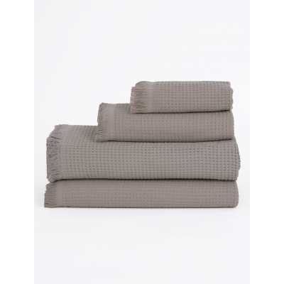 MKLuzkoviny Vaflový ručník 30 × 50 cm Florencia šedohnědá – Zboží Dáma