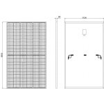 Elerix ESM-480T Solární panel monokrystalický 480Wp 120 článků IP68 half-cut N-Type TOPCon celočerný – HobbyKompas.cz