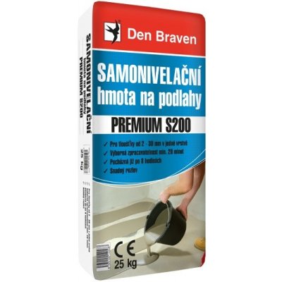 DEN BRAVEN Samonivelační hmota na podlahy PREMIUM S200 25 kg – Zboží Mobilmania
