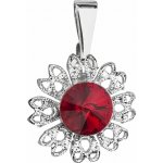 Evolution Group Pavona přívěsek s rudým krystalem Swarovski Květina 54032.3 siam – Hledejceny.cz