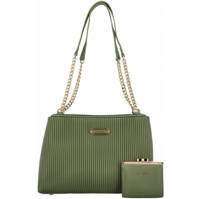 Luxusní dámská kabelka přes rameno Angelika zelená