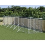 vidaXL Venkovní psí kotec stříbrný 20000 x 1400 x 200 cm pozinkovaná ocel [3190454] – Zboží Dáma