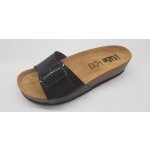 Bio Life Lotta 1712.130 zdravotní pantofle na klínu černá – Zboží Dáma