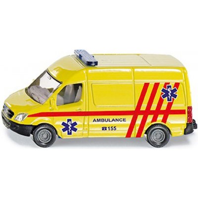 Siku Auto ambulance dodávka žlutá CZ model kov 0809 – Zboží Mobilmania