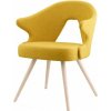 Jídelní židle Scab Design You s područkami moření FS-buk bělený / ekokůže 74 bílá 2803