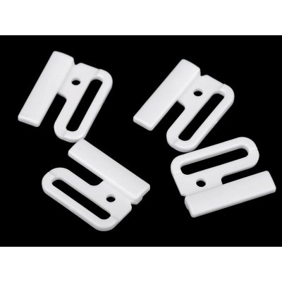 Plavkové zapínání šíře 25 mm plastové - bílá (100 pár) – Sleviste.cz