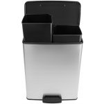 Curver DECO BIN DUO 26L+26L Odpadkový koš stříbrný 01129-C70 – Sleviste.cz