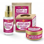 Purity Vision Růžová sada růžový krém omlazující 40 ml + růžový krém univerzální 70 ml + růžová voda 50 ml + růžový čaj 10 g dárková sada – Sleviste.cz