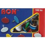 napínáčky 224 barevná hlava (100ks) – HobbyKompas.cz