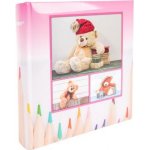 Dětské fotoalbum, 10x15, zasunovací KD-46200B Teddy 2 růžové – Zboží Mobilmania