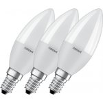 Osram Žárovka LED VALUE CLB60 E14 7W/827 3balení BASECLB60 svíčka – Hledejceny.cz